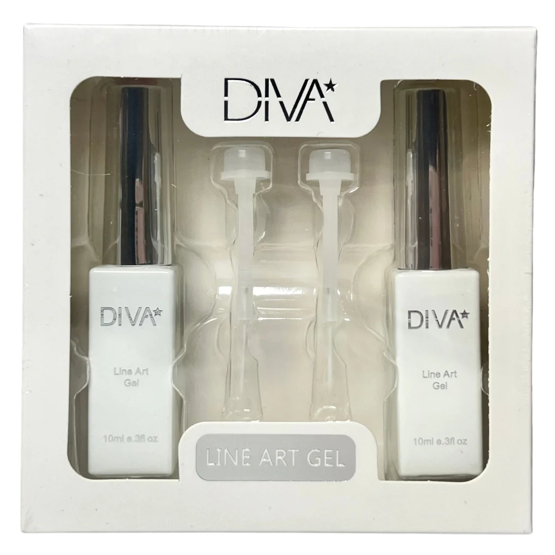 DIVA Line Art Gel Red 10ml (Duo Pack) - Image 3