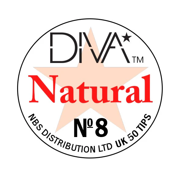 DIVA Acrylic Nail Tips Natural #8