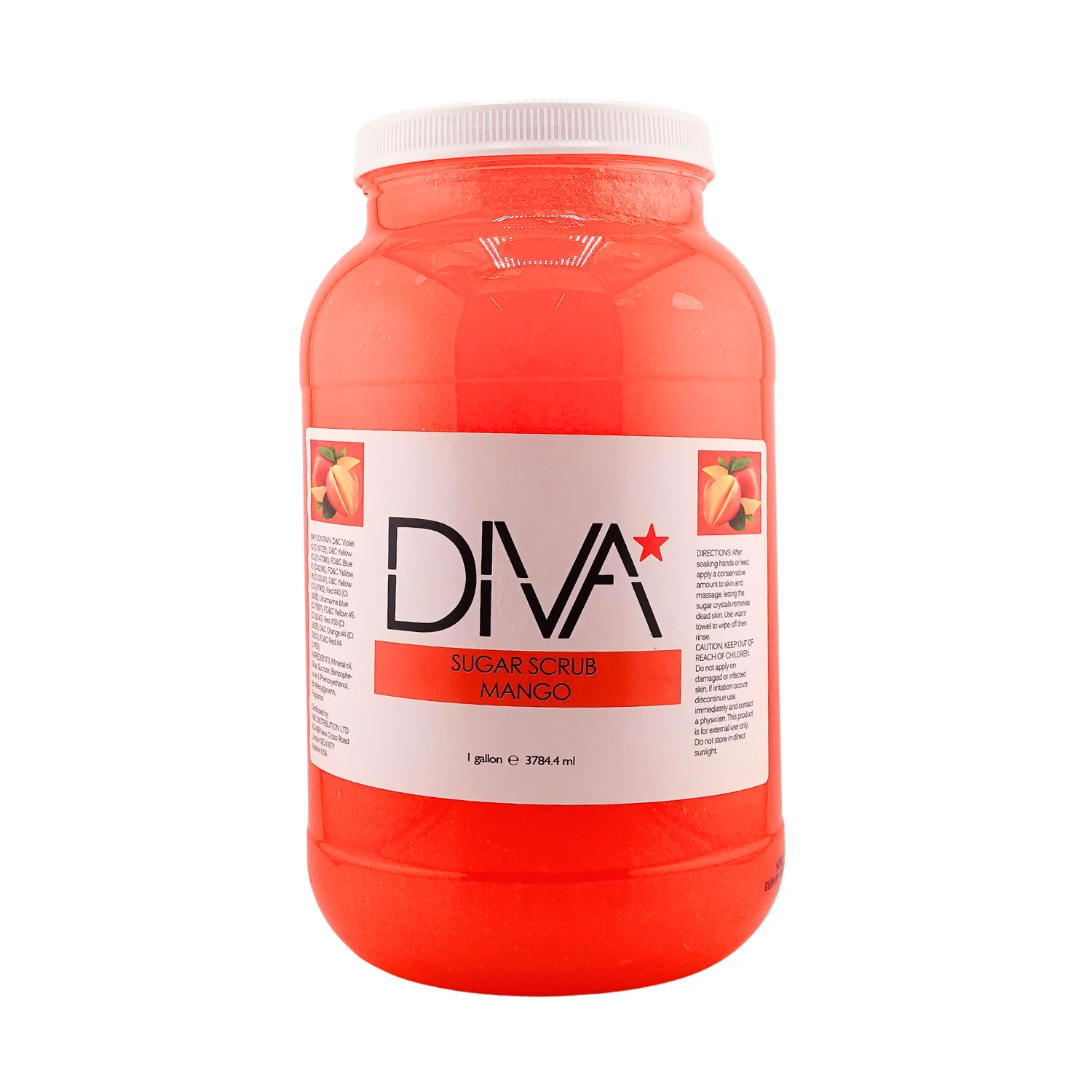 DIVA Sugar Scrub Gallon Mango